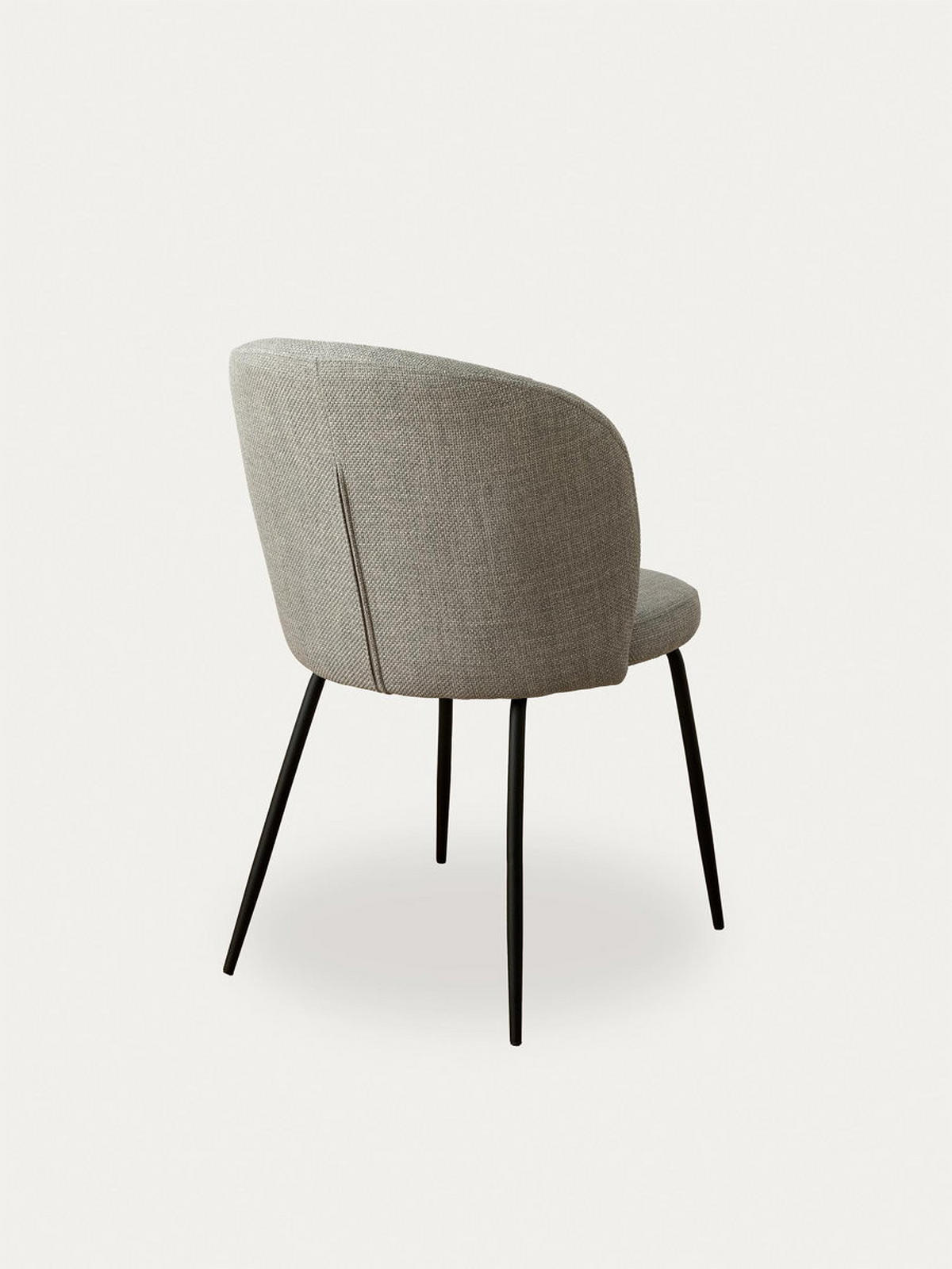 STUHL Beiz Grau 54 cm x 81 cm - Grau, Textil (54/81/59cm) - Kenay Home