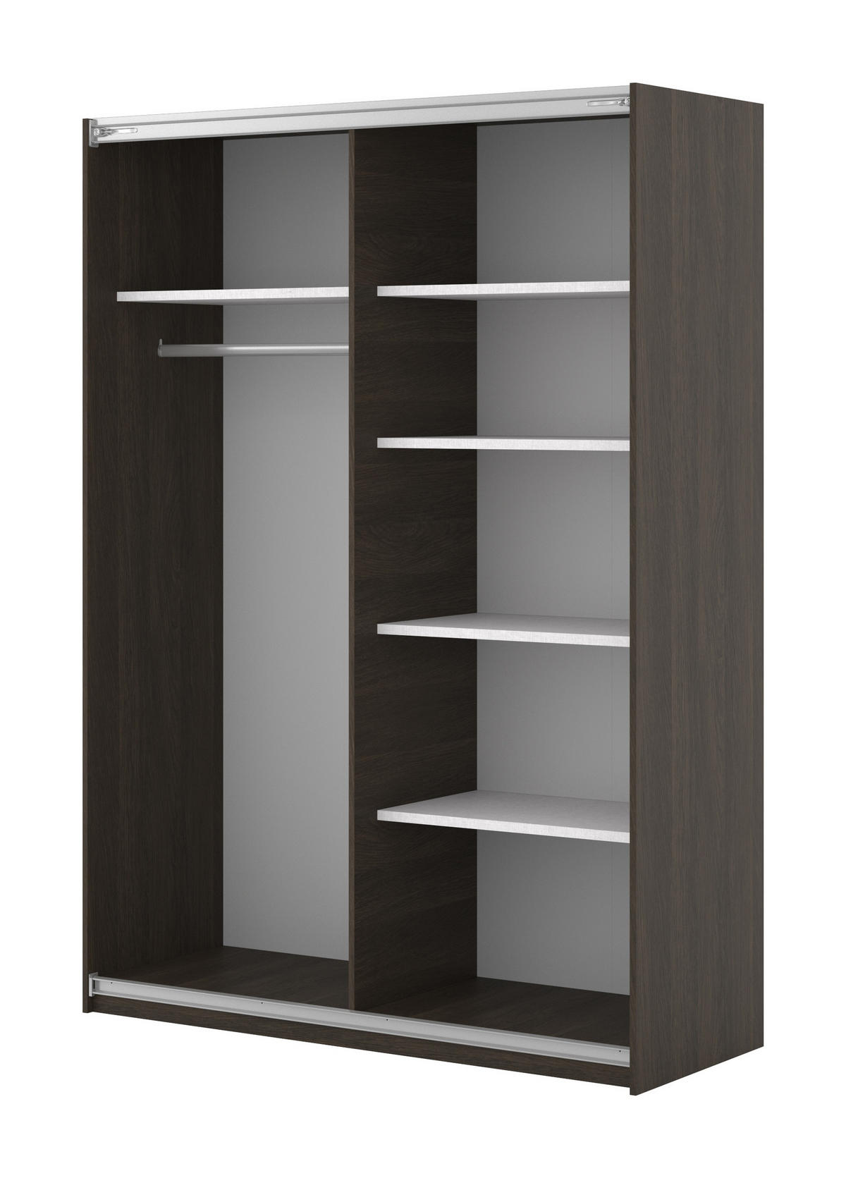 SCHWEBETÜRENSCHRANK VANTE 150/210/62 cm 2-türig Eiche Dunin - Eichefarben, Holzwerkstoff (150/210/62cm) - MASSENO