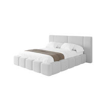POLSTERBETT mit Bettkasten und Lattenrost, Bett mit Matratze H3/H4 - NILO 140x200 Hellgrau - Taupe, Holzwerkstoff/Textil (140/200cm) - ALTDECOR