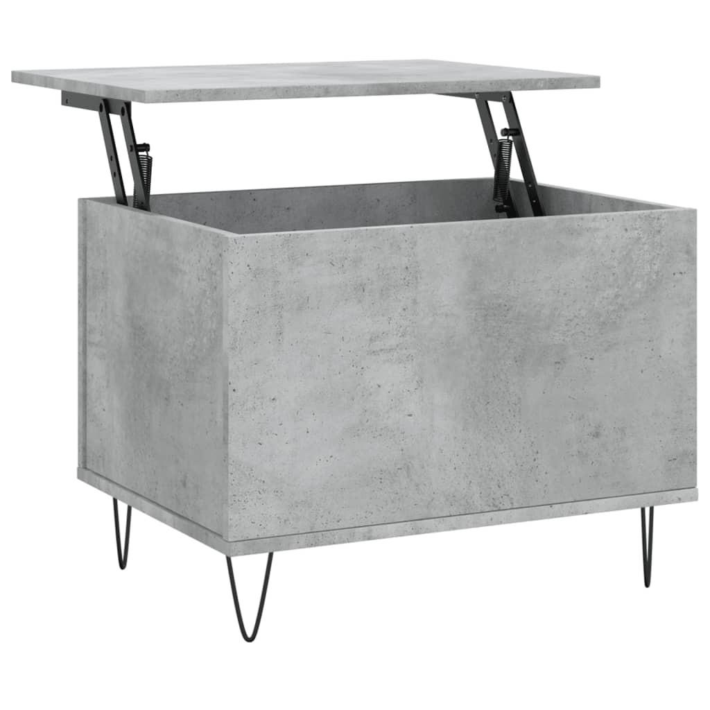 COUCHTISCH Betongrau 60x44,5x45 cm Holzwerkstoff - Grau, Holzwerkstoff (60/44.5/45cm) - furnicato
