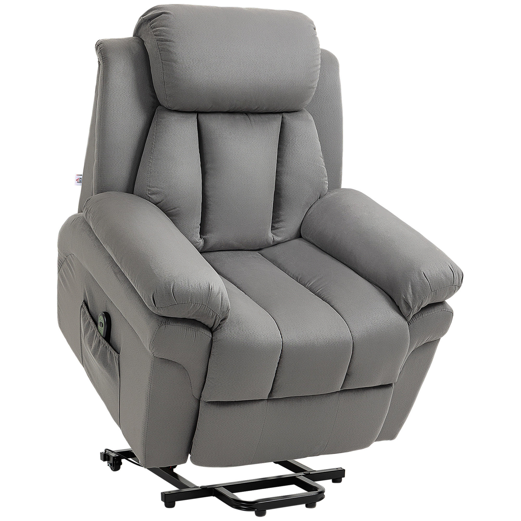 RELAXSESSEL DE-15362 elektrisch verstellbar mit Aufstehhilfe Grau - Hellgrau, Metall (93/105/96cm) - ComfortXL