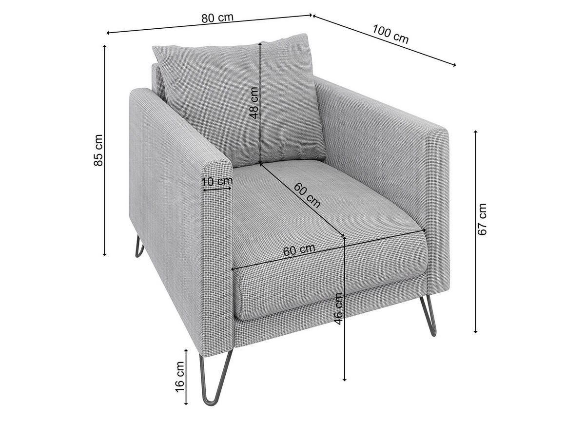 SITZGARNITUR 3+2+1 Harmony Hellgrau Chenille - Hellgrau/Schwarz, Holz/Textil (200/85/100cm) - S-Style Möbel