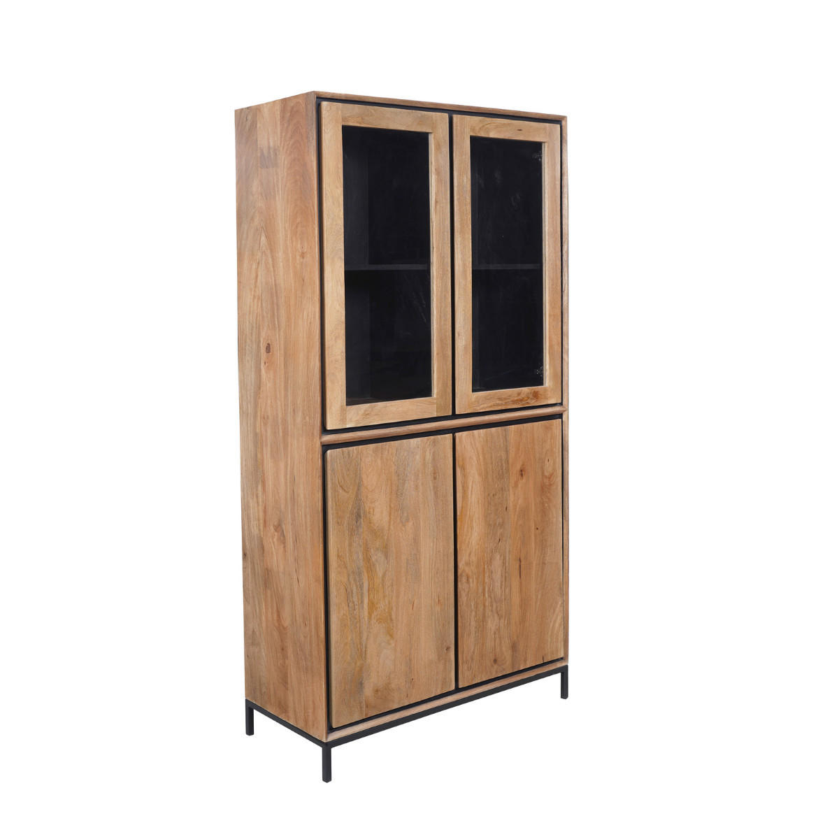 VITRINE RichWood Braun 45/100/200 cm - Braun, Holz (100/200/45cm) - Starfurn