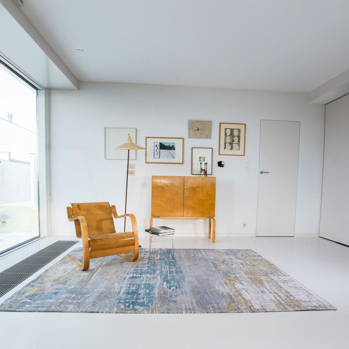 TEPPICH Long Island Blu Atlantic 240/340 cm - Blau, Textil (240/340cm) - Louis De Poortere