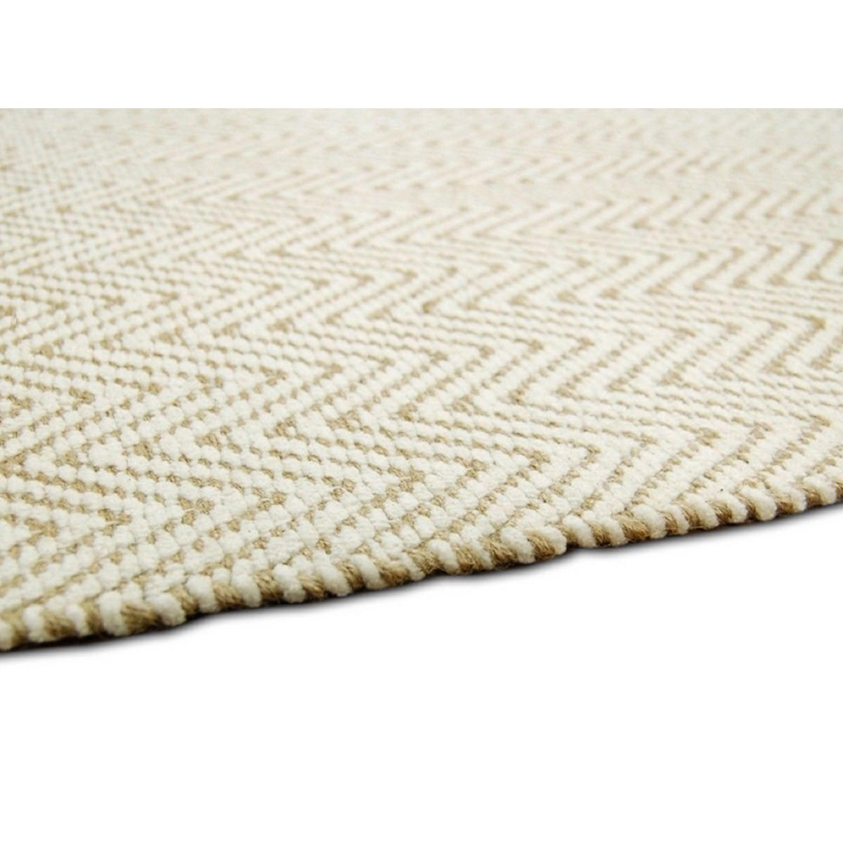 TEPPICH Rechteckiger aus Baumwollchenille und Natural Materials ARROW Beige 60 x 200 cm - Beige, Naturmaterialien (60/200cm) - Novatrend