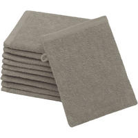 WASCHHANDSCHUH, 10er-Set, 16x21 cm, 100% Baumwolle, Braun - Fango, Textil (16/21cm) - Zollner