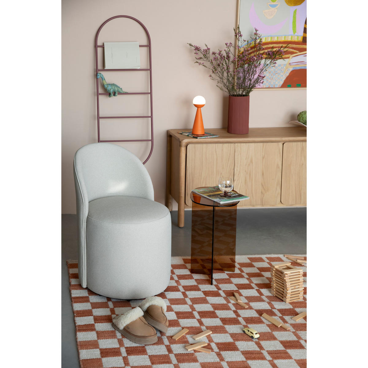 SESSEL Plush Beige - Beige, Kunststoff (58/82/53cm) - Zuiver