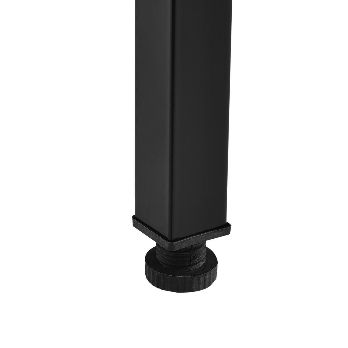 KLAPPTISCH - Dunkelbraun/Schwarz, Holzwerkstoff/Metall (120/76.4/60cm) - [neu.haus]