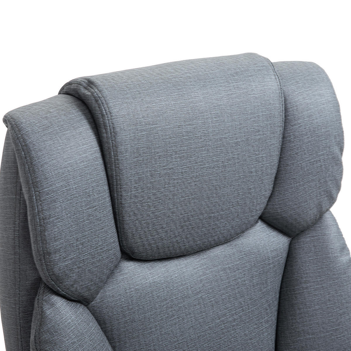 DREHSTUHL 68/80/120–126 cm grau aus Stahl mit Kunstleder und 150° Liegefunktion - Grau, Metall (80/126/68cm) - OKWISH