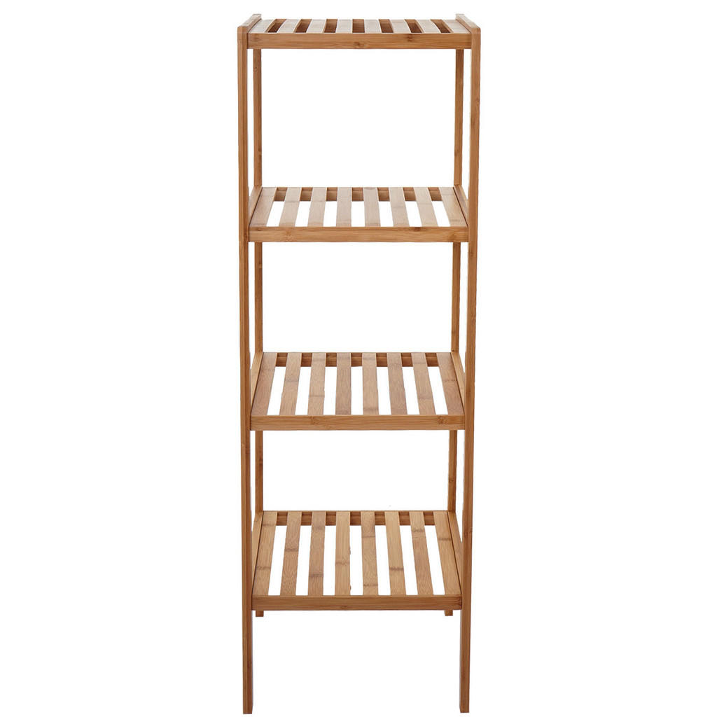 Thumbnail - MCW Badregal, Braun, Holz, 34x110x33 cm, Badezimmer, Badezimmerregale, Badregale