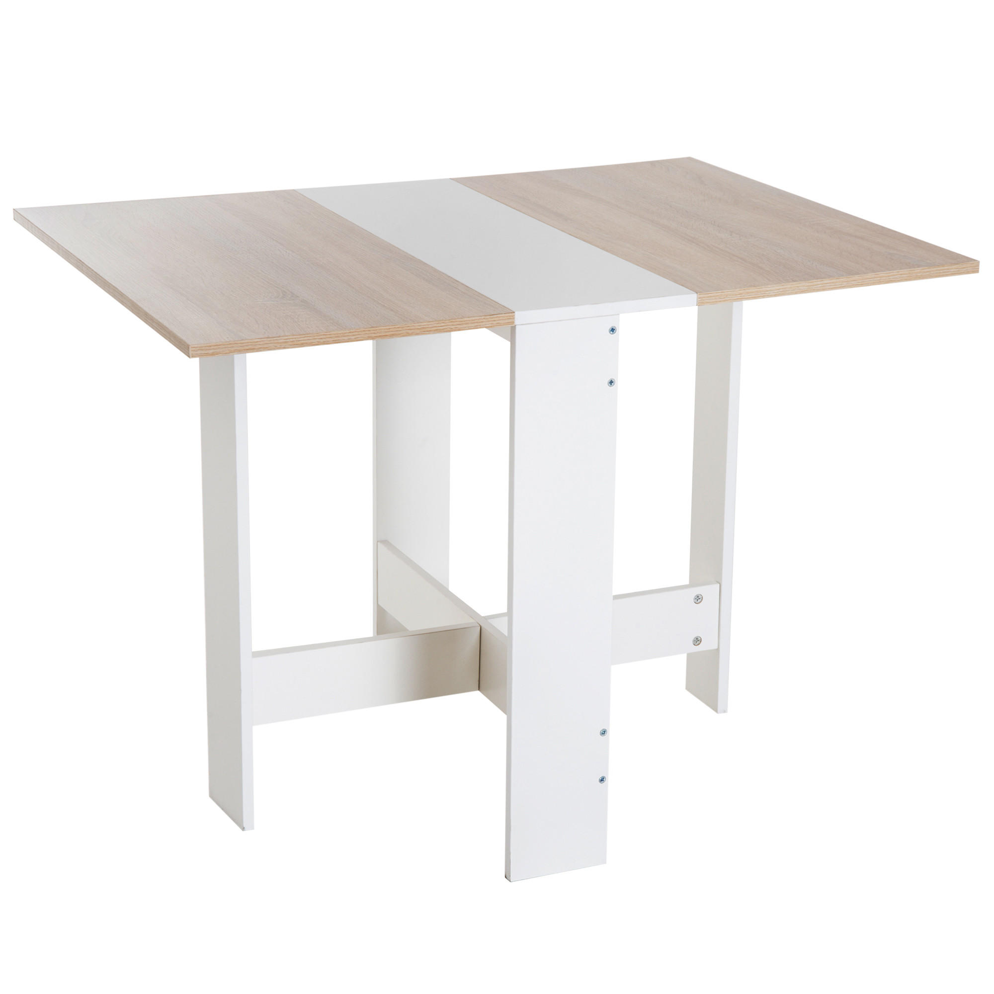 ESSTISCH Weiß, Eiche 1 Stück - Weiß, Kunststoff (103/76/73.5cm) - GiPP