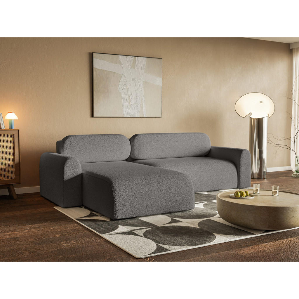 Thumbnail - Fedve Ecksofa, Graphit, Textil, L-Form,L-Form, 286x185 cm, Wohnzimmer, Sofas & Couches, Wohnlandschaften, Ecksofas