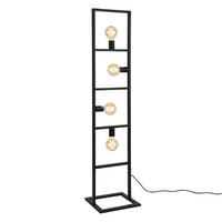 STEHLEUCHTEN Plauen - Schwarz, Metall (31/31/143cm) - lux.pro