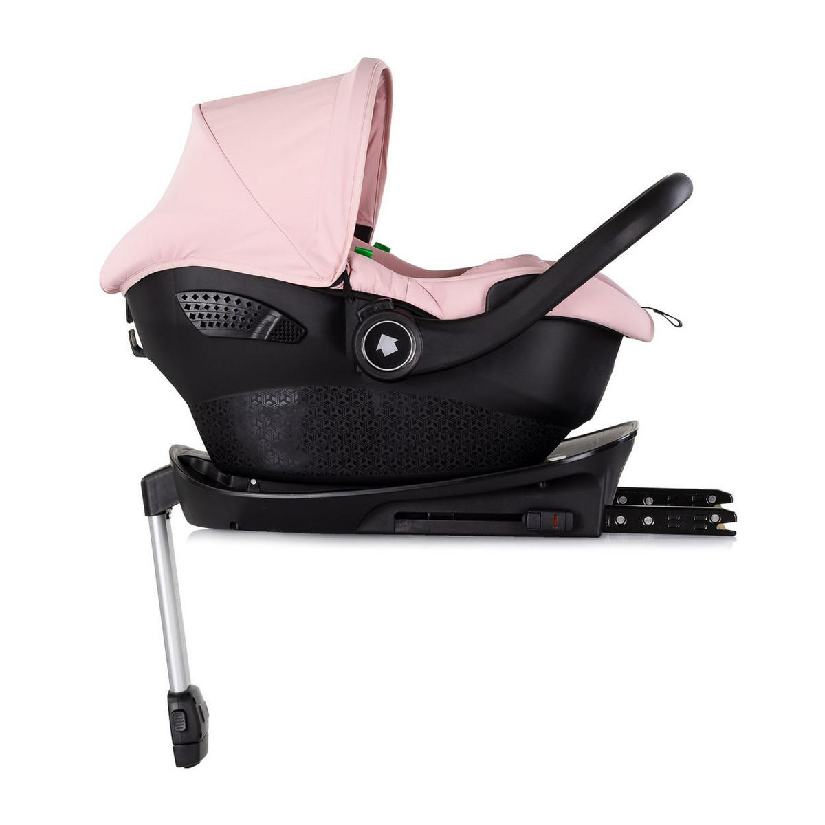 BABYSCHALE Set Isofix Pearl rosa i-Size (40-85cm) Isofix-Basis-Station Adapter - Rosa, Kunststoff (43/56/60cm) - Chipolino