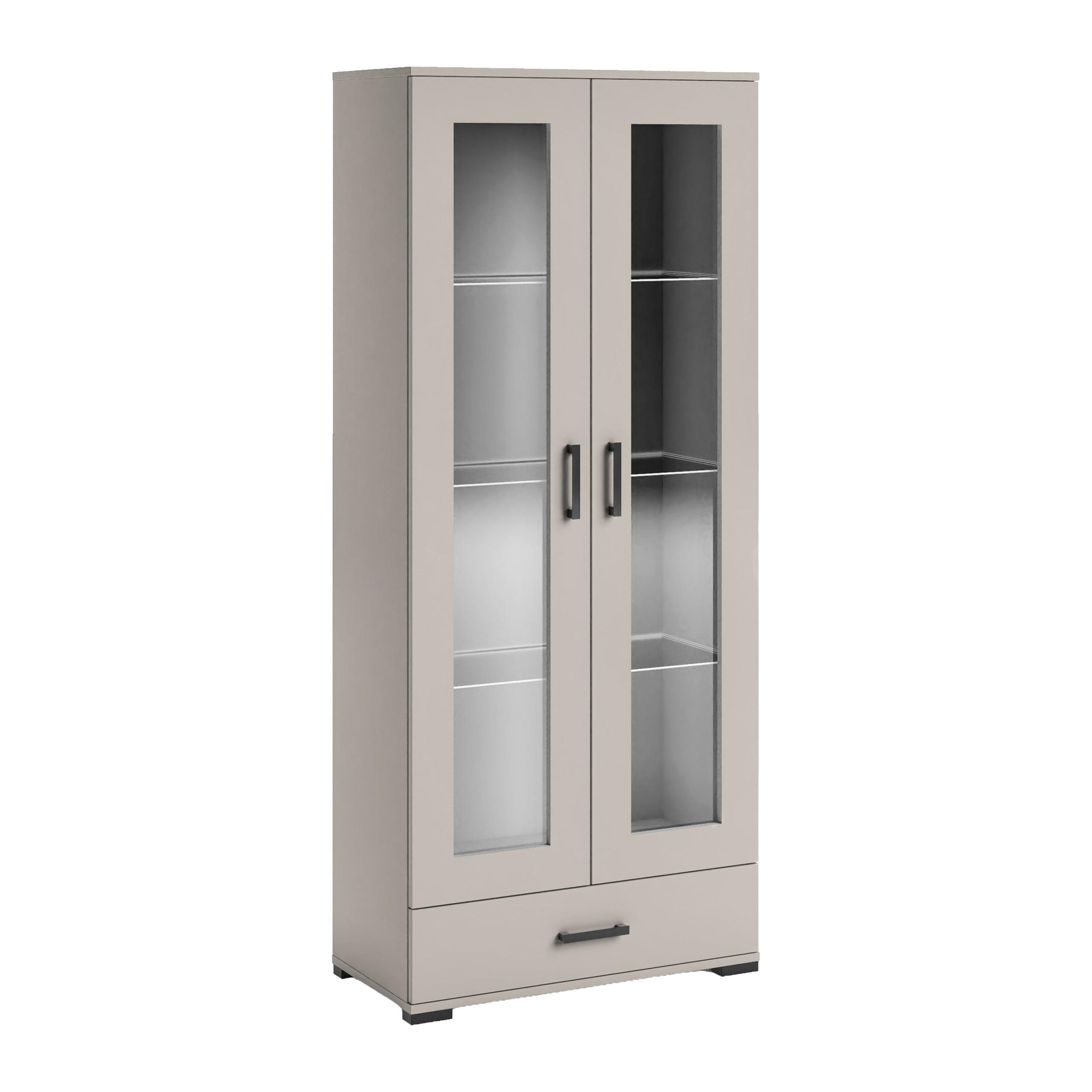 MASSENO VITRÍNA ALBANO 80/186/40 cm Kašmír
