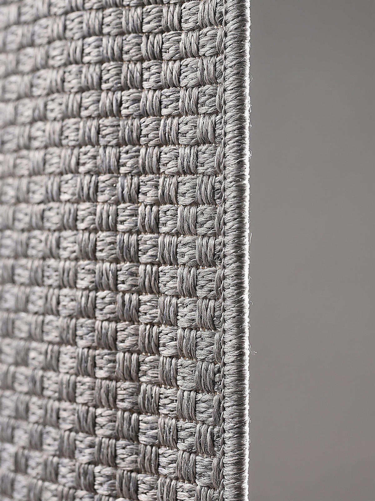 TEPPICH Flachgewebe BROYE Uni Polypropylen Grau 140 x 200 cm - Grau, Textil (140/200cm) - KADIMA DESIGN