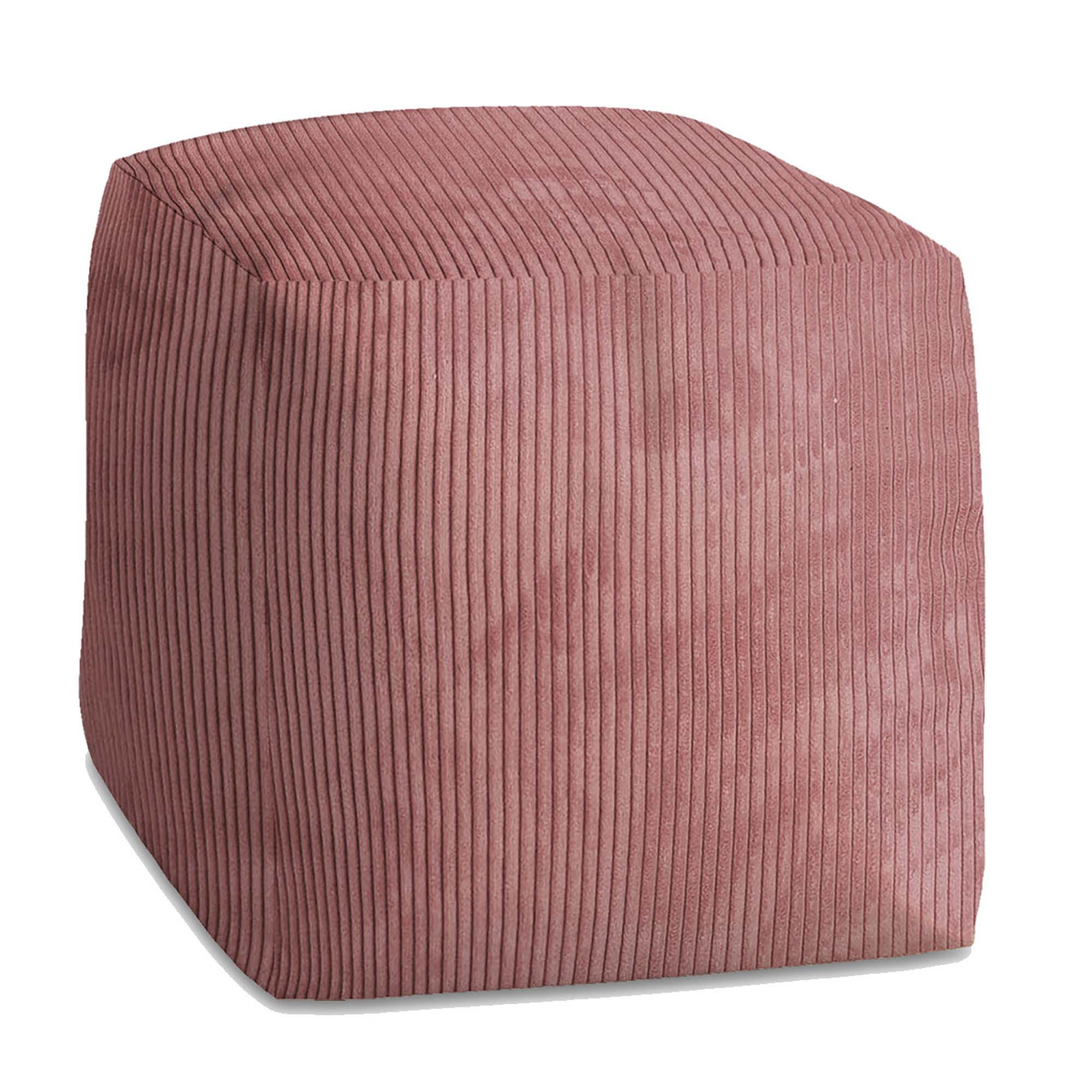 SITZSACK CUBE Ginger Spice - Rot, Textil (60/60/60cm) - Dreamroots