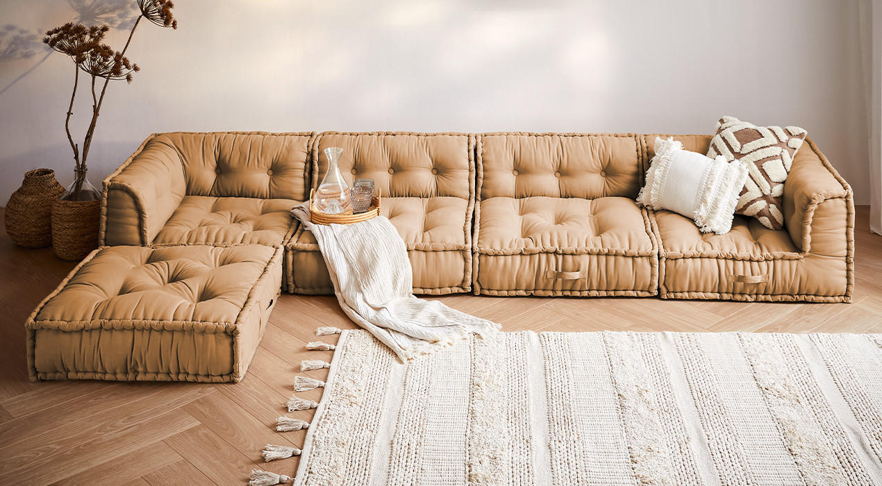 Teaser Modulsofa braun