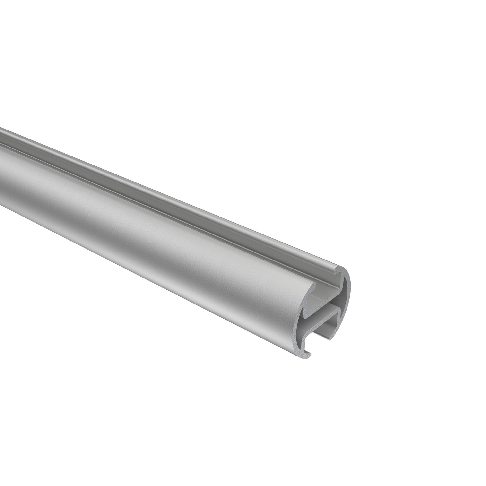 INNENLAUFPROFIL 160 cm, 20 mm Ø Silbergrau - Alufarben, Metall (160cm) - INTERDECO