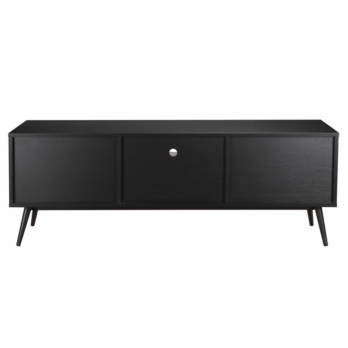 TV-SCHRANK 150 cm, Schwarz - Schwarz, Holz (40/55/150cm) - Oviala
