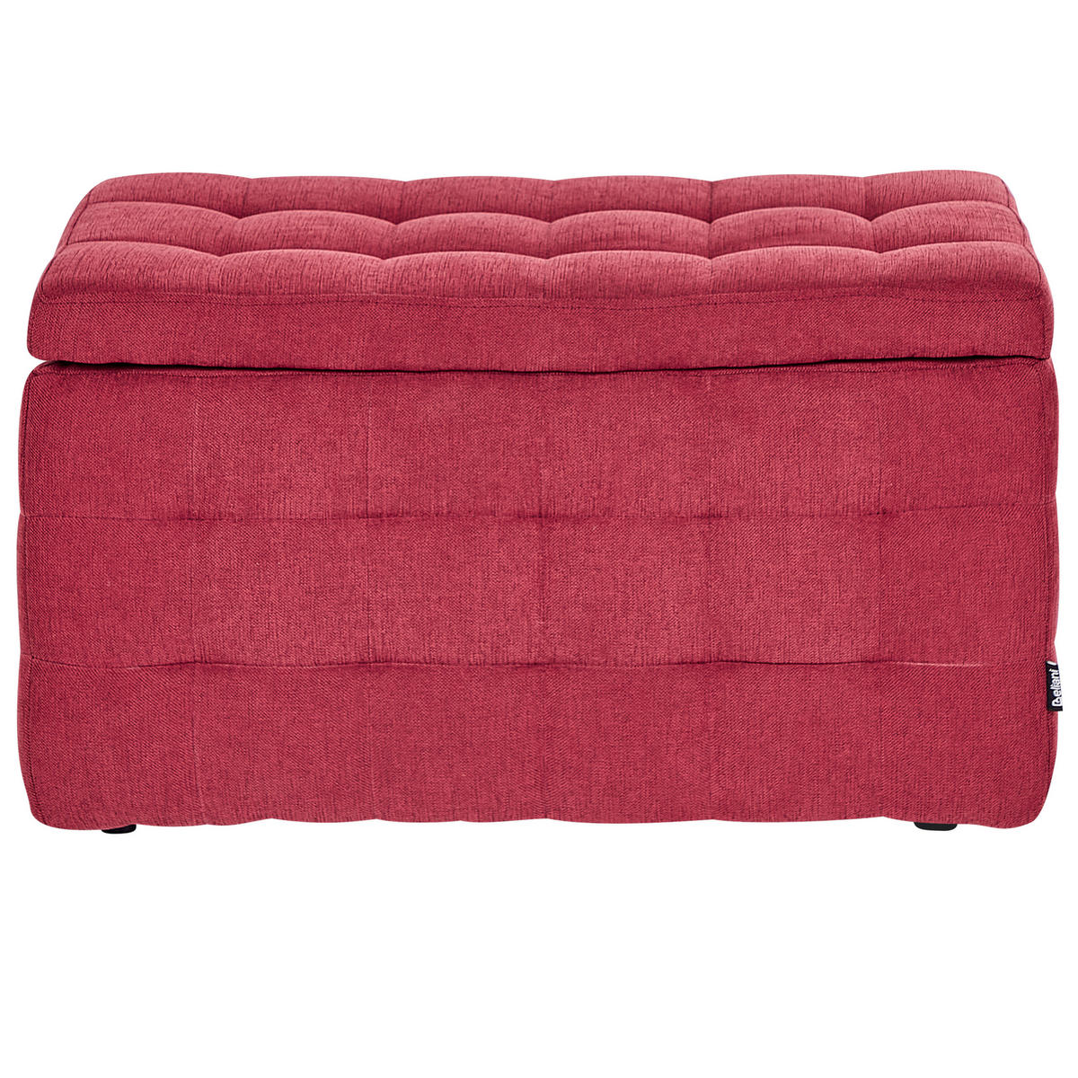 OTTOMANE mit Stauraum Stoff Rot Michigan - Rot, Textil (74/40/42cm) - Beliani