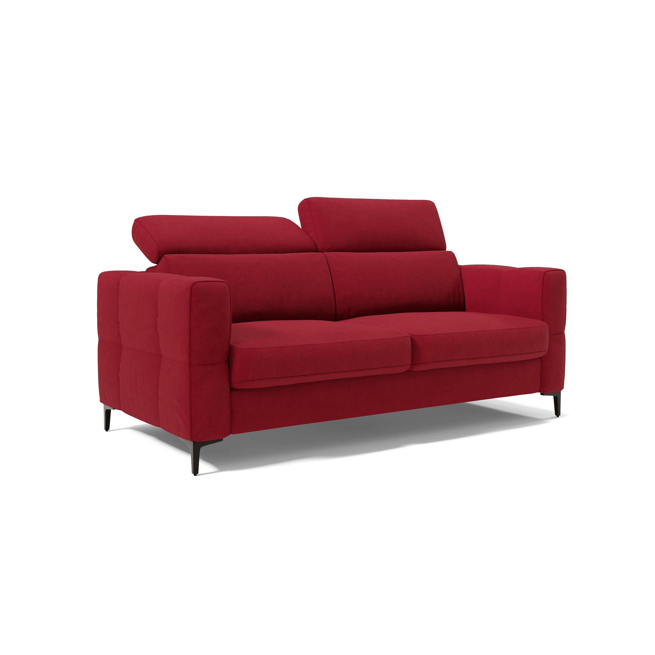 SCHLAFSOFA Gardenia - Rot, Metall (218/88/94cm) - Divani.store