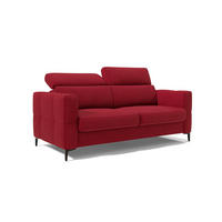 SCHLAFSOFA Gardenia - Rot, Metall (218/88/94cm) - Divani.store