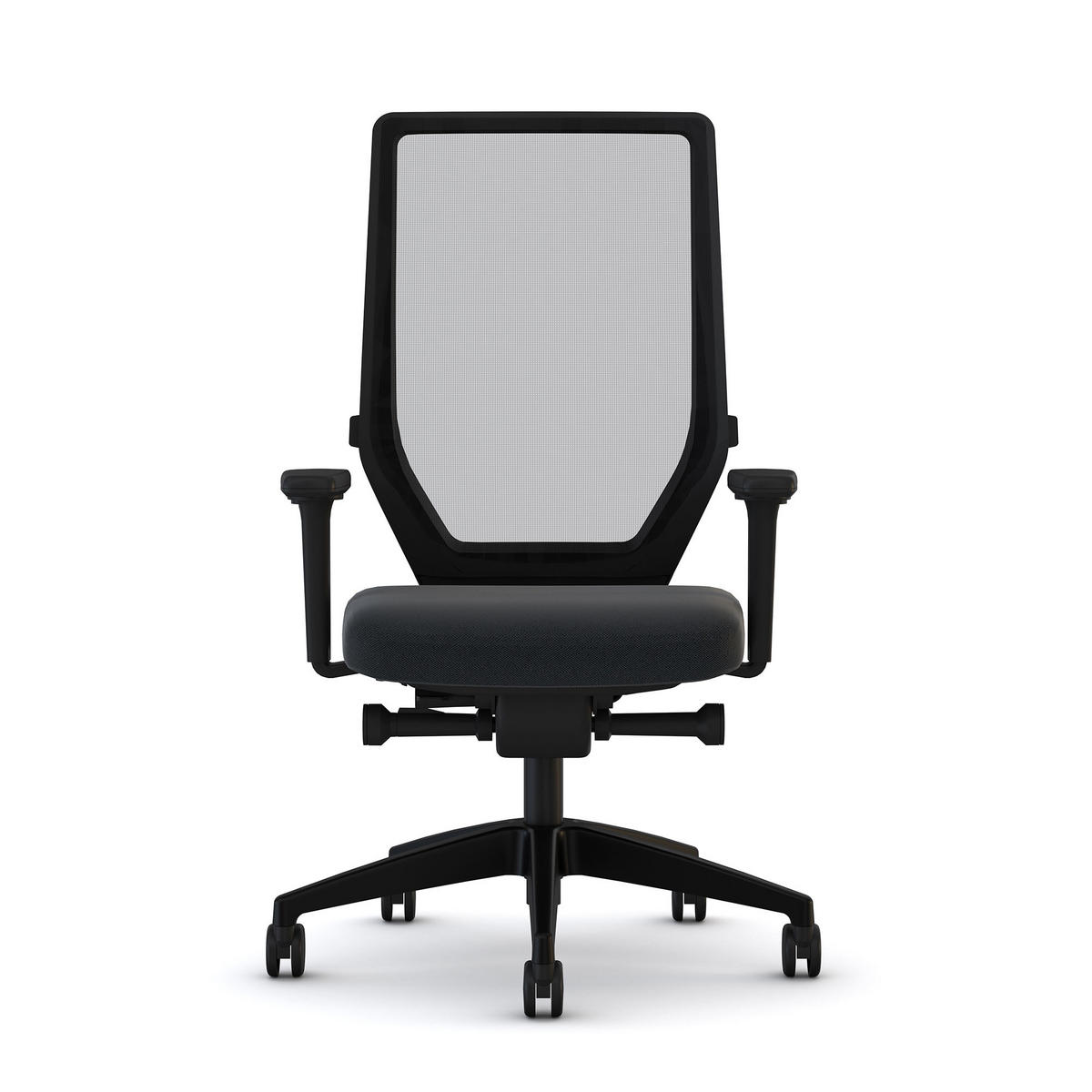 DREHSTUHL Bürostuhl Streamo Synchronmechanik mit Netzrücken - Schwarz, Textil (65/116/45cm) - ASSMANN