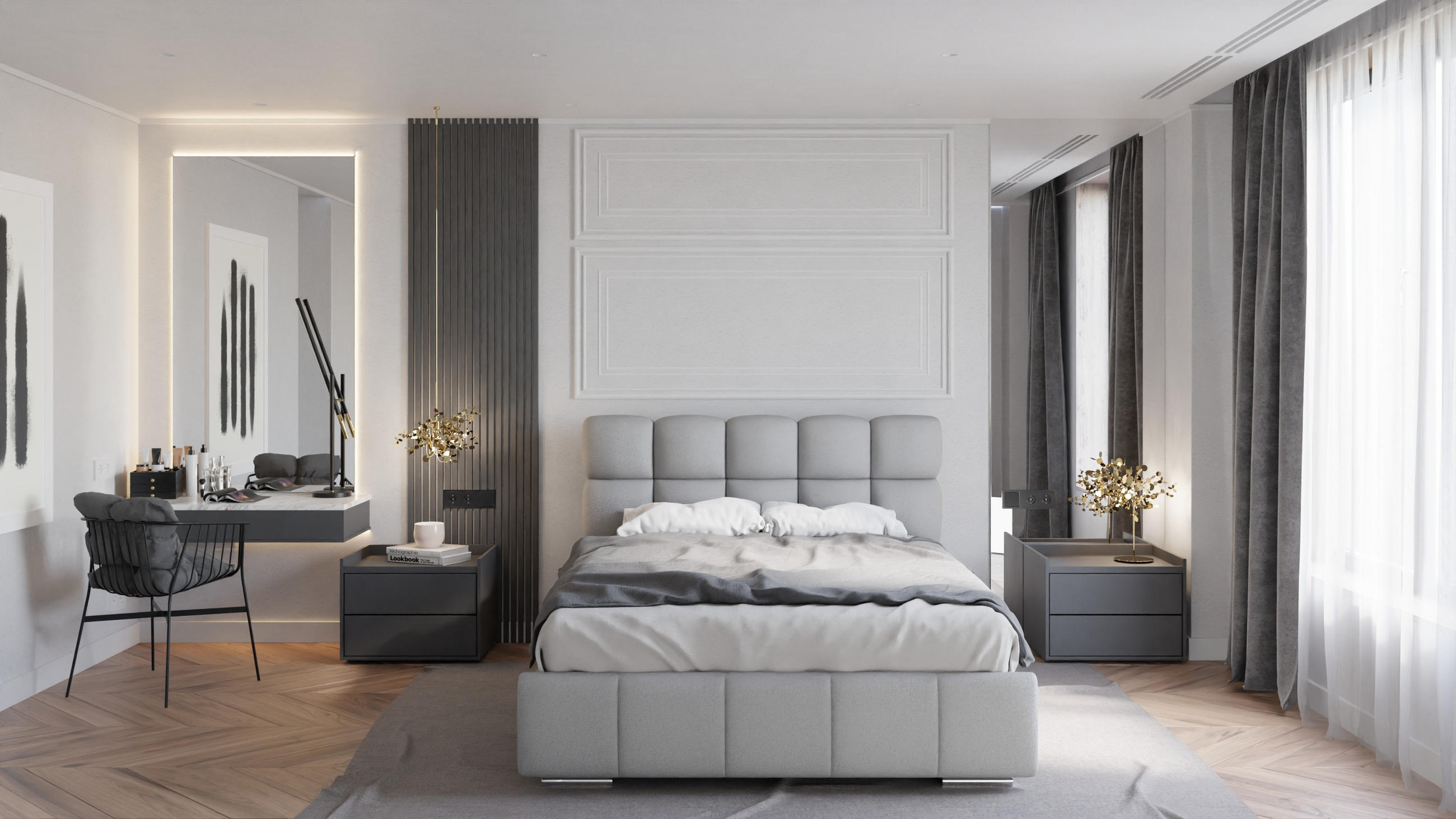 POLSTERBETT Bliss 140 x 200 cm mit Bettkasten und Lattenrost ohne matratze - grau - Grau, Holz (140/200cm) - Panda Möbel