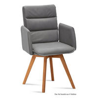 ARMLEHNSTUHL (6er-Set) Dodie 52x92x60 Eiche geölt/Grau - Eichefarben/Grau, Kunststoff (60/92/52cm) - 58aufmkessel