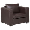 SESSEL Leder braun Helsinki - Braun, Leder (96/72/76cm) - Beliani