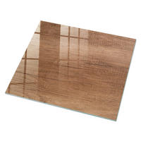 GLASPLATTE 80x60 cm – Warmes Holz - Grau, Glas (0.4/80/60cm) - ArtPrintCave