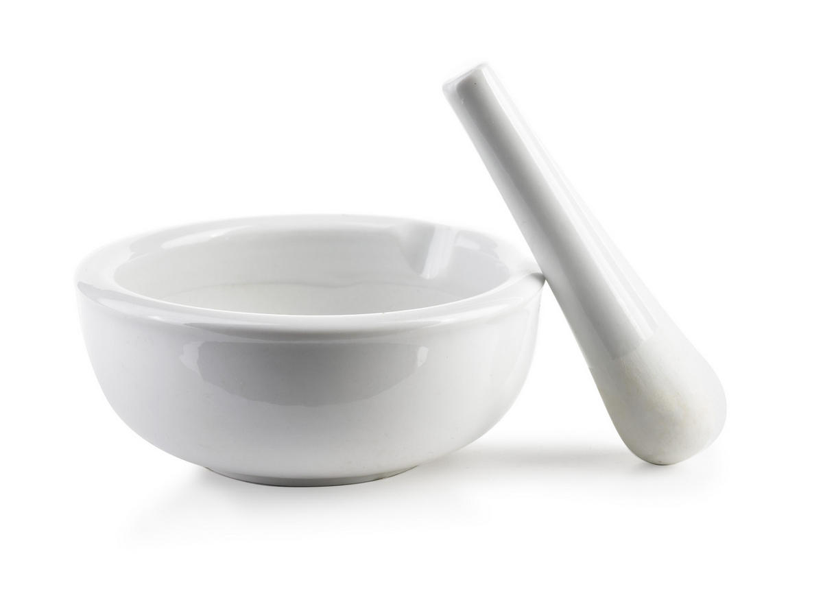 MÖRSER Basic Weiß 12/12/5.5 cm Keramik - Weiß, Keramik (12/5.5/12cm) - Mondex