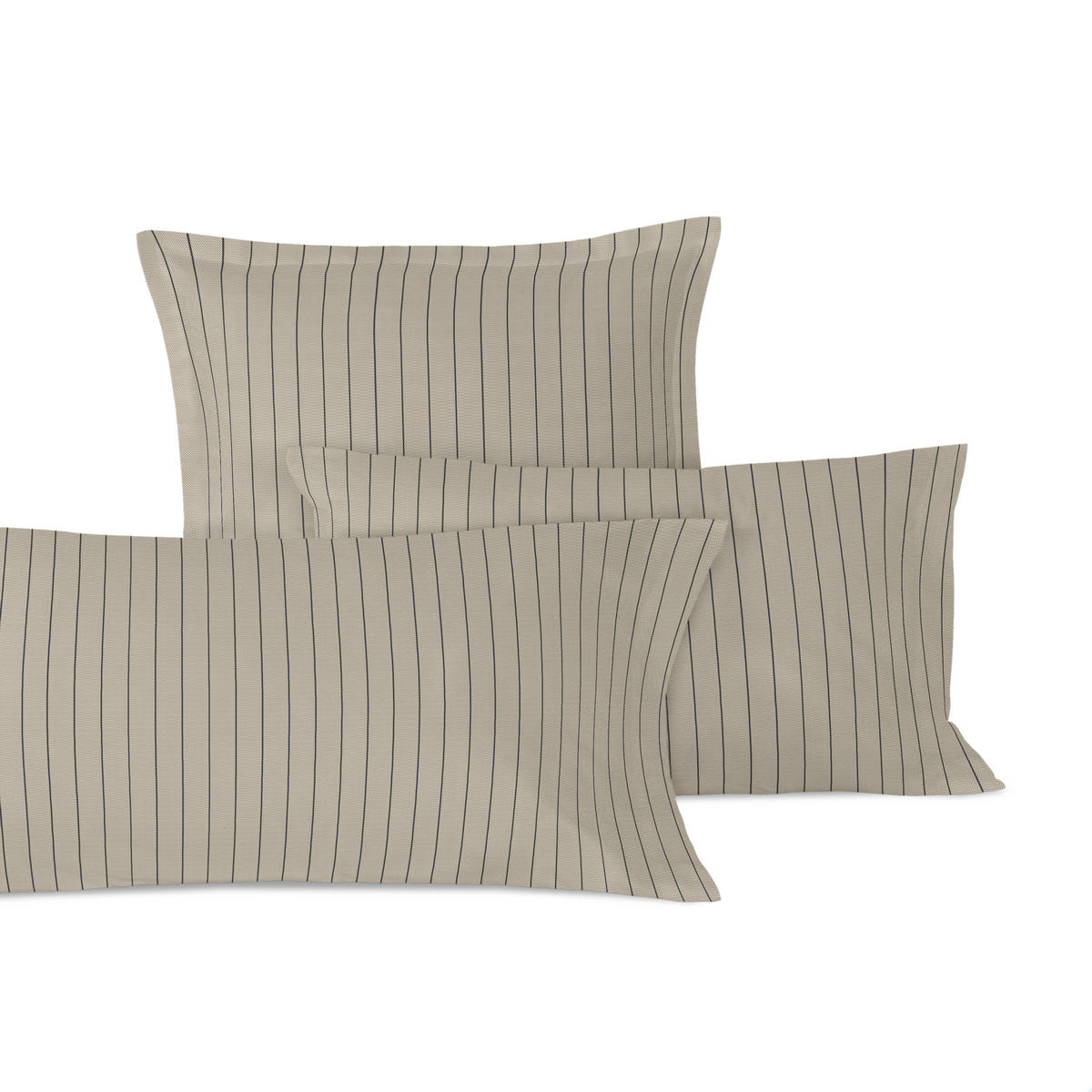 KISSENBEZUG oxford 45x110 cm (x2) beige - Beige, Textil (45/110cm) - Happy Friday