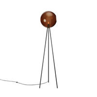 STSTEHLAMPE Orb Tripod Braun Ø 40cm - Braun, Glas (40/40/160cm) - s.luce