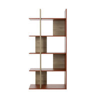 OFFENES Bücherregal Dekor Ocker und Eiche EPURA 90/36/190 cm - Eschefarben, Holzwerkstoff (36/190/37cm) - Calicosy