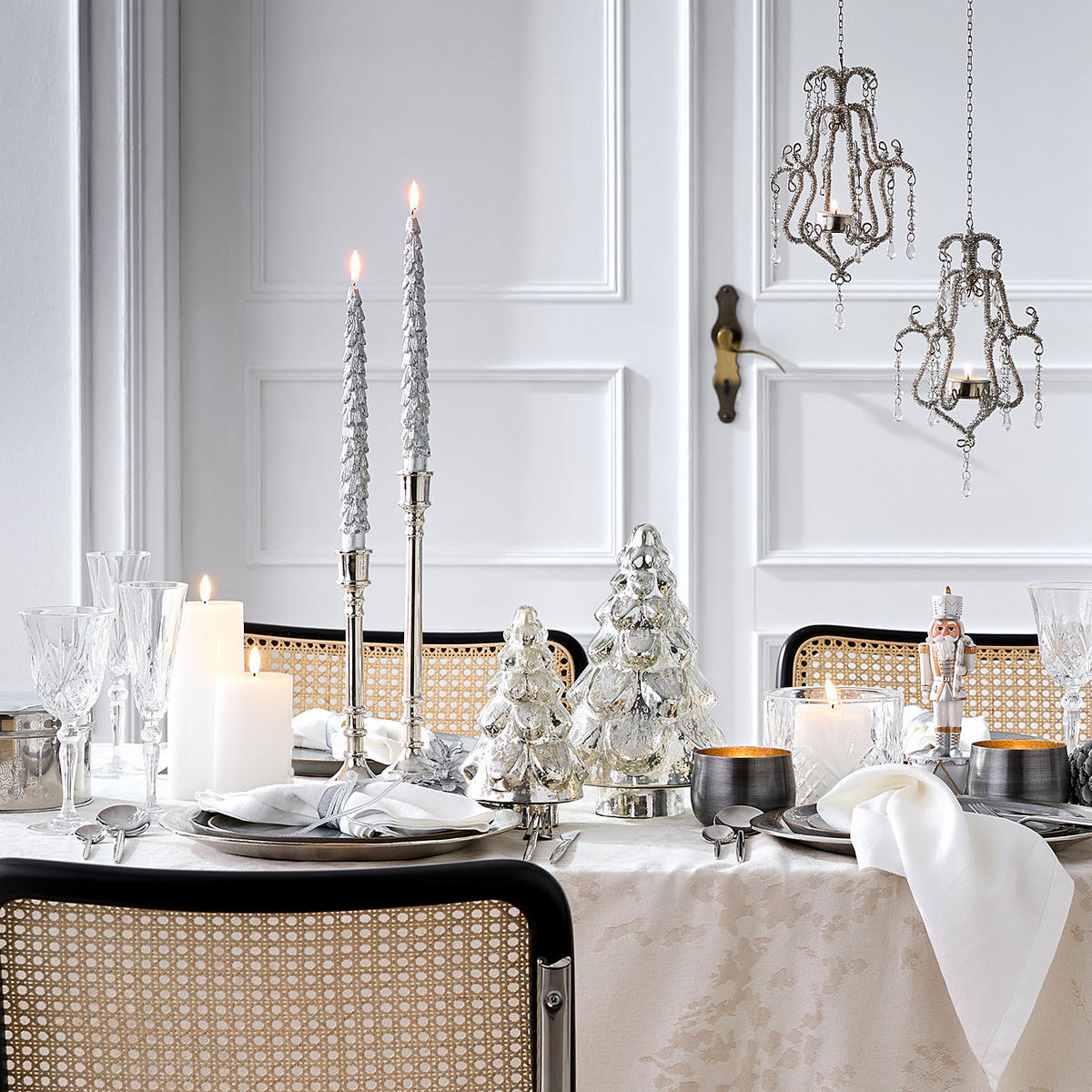 KERZENHALTER Pure Classics - Silberfarben, Metall (10/31/10cm) - Butlers