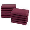 SEIFTÜCHER, 10er-Set, 30x30 cm, 100% Baumwolle, Rot - Brombeere, Textil (30/30cm) - Zollner
