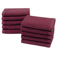 SEIFTÜCHER, 10er-Set, 30x30 cm, 100% Baumwolle, Rot - Brombeere, Textil (30/30cm) - Zollner
