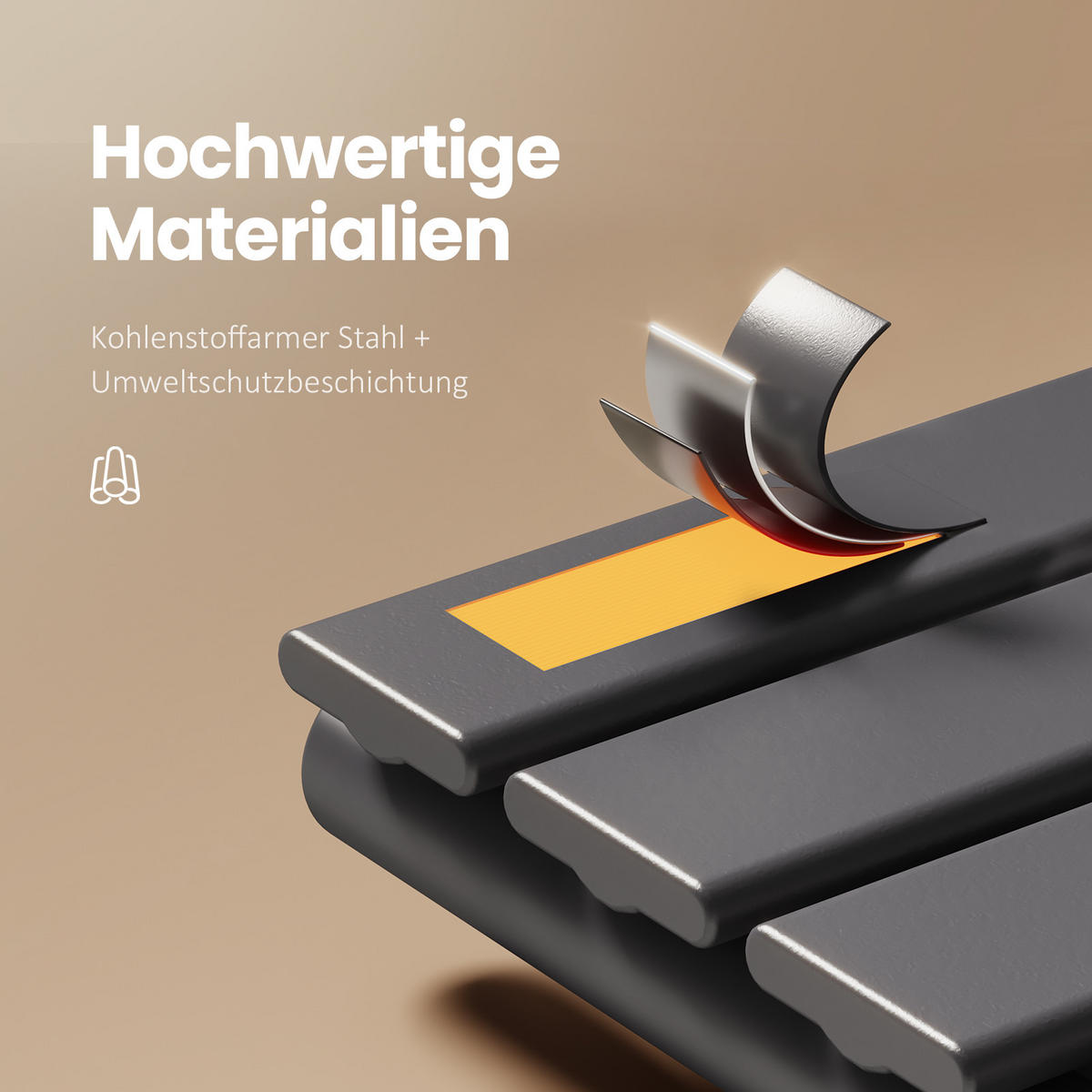 HEIZKÖRPER wasserführend Anthrazit 104,1/60/5,9 cm - Anthrazit, Metall (60/104.1/5.9cm) - EMKE