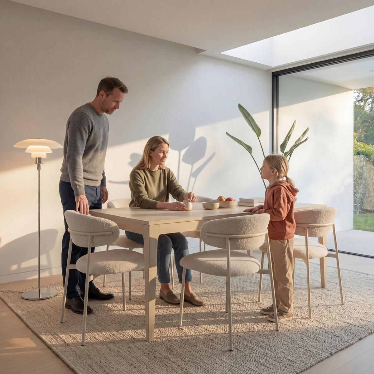 ESSTISCH ausziehbar 100/200/75 Eichefarben rechteckig - Eiche Bianco/Eichefarben, Holz/Holzwerkstoff (220/100/76cm) - Furnhouse