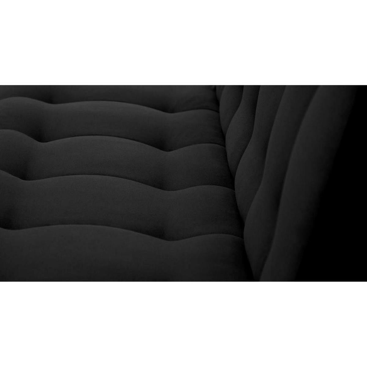 3-SITZER Schlafsofa Nancy schwarz - Schwarz, Holz/Textil (220/89/93cm) - Beautysofa