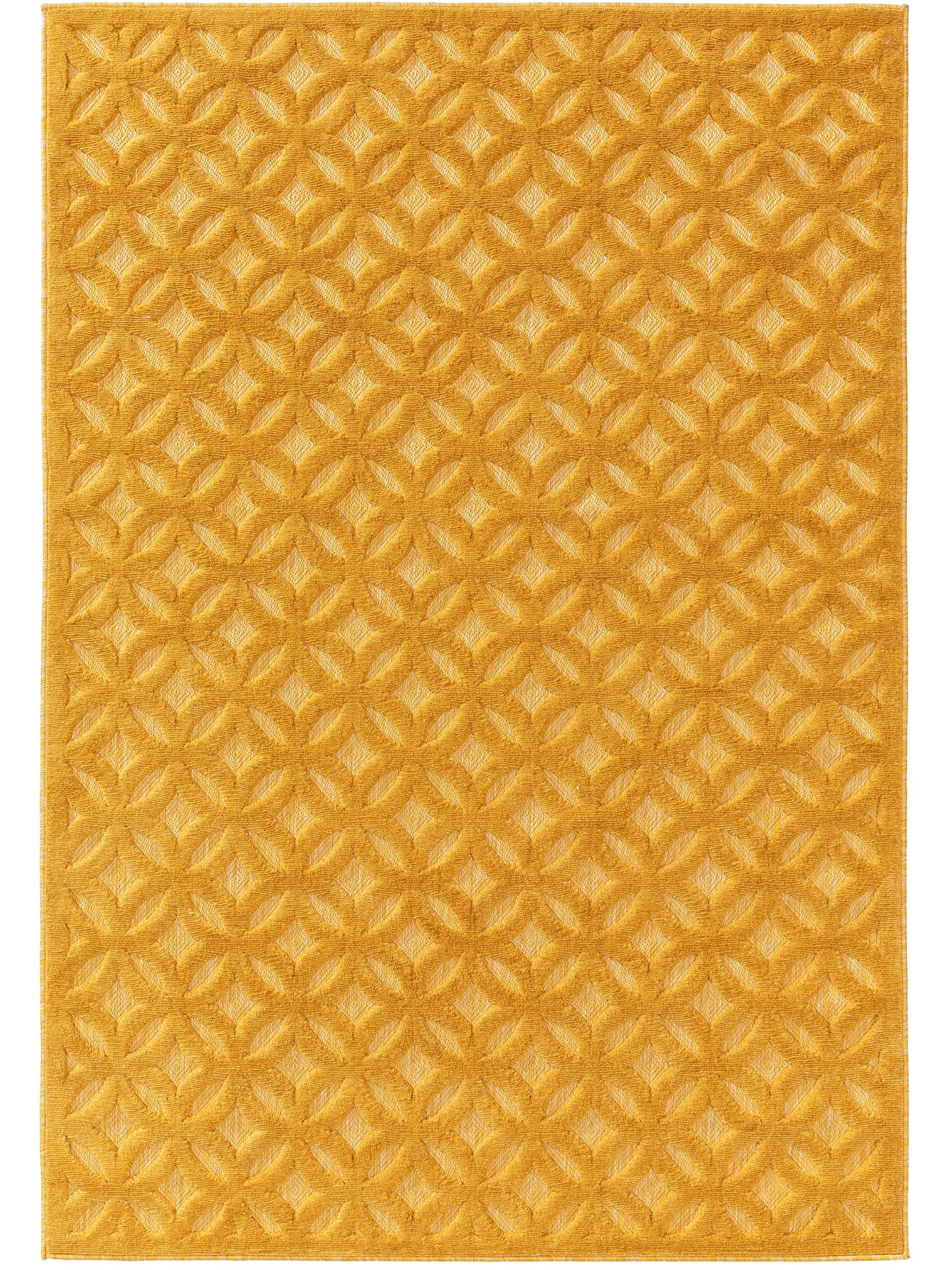 OUTDOORTEPPICH Bonte Gelb 200x290 cm - Gelb, Kunststoff/Textil (200/290cm) - benuta Nest