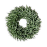 ADVENTSKRANZ Virdis Grün 50/50/15 cm Kunstoff - Grün, Kunststoff (50cm) - Mondex