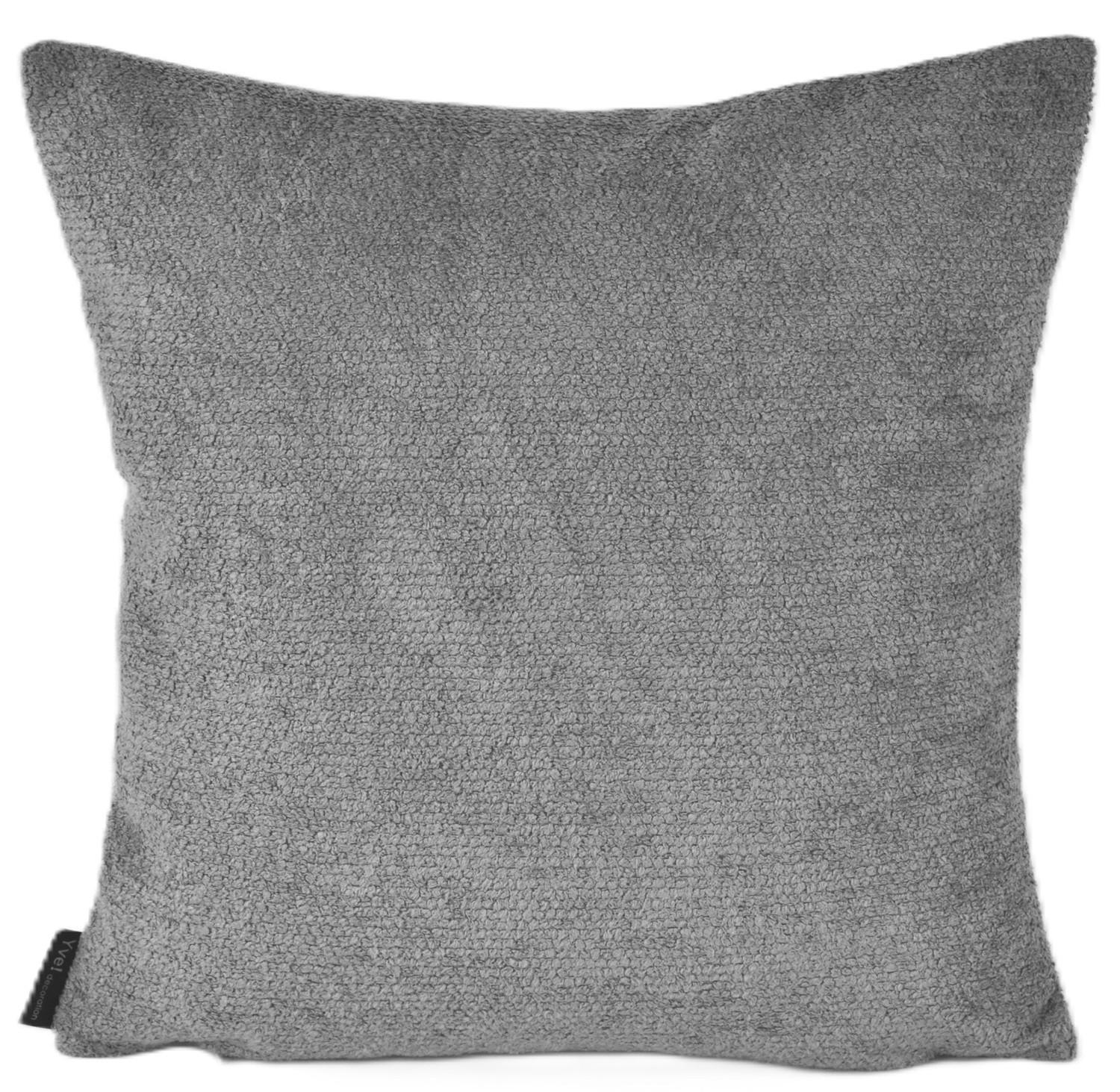KISSENHÜLLE BAYRON - Grau, Textil (50/50cm) - Yve! decoration