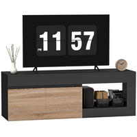 LOWBOARD DE-16147 140/40/48 cm Schwarz - Schwarz, Holzwerkstoff (140/48/40cm) - ComfortXL