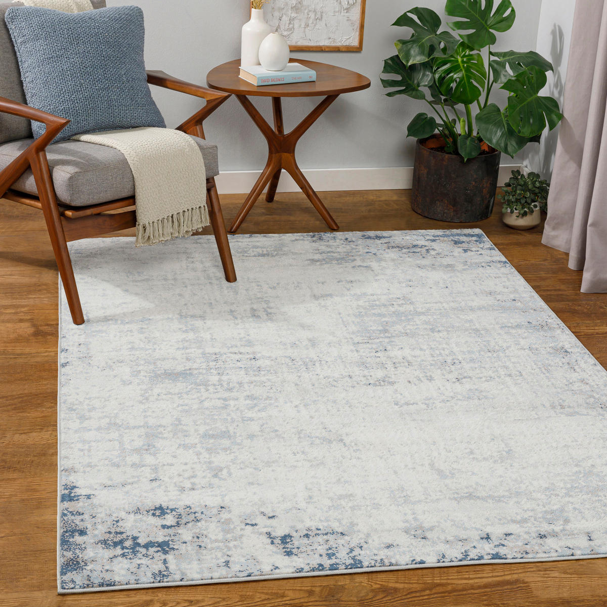 KURZFLORTEPPICH 160/215 cm Dunkelblau - Blau, Naturmaterialien/Textil (160/215cm) - LIVABLISS