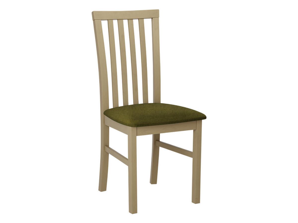 STUHL Milano I, Holzfarbe: Sonoma - Sonoma Eiche/Grün, Holz (43/93/40cm) - MIRJAN24