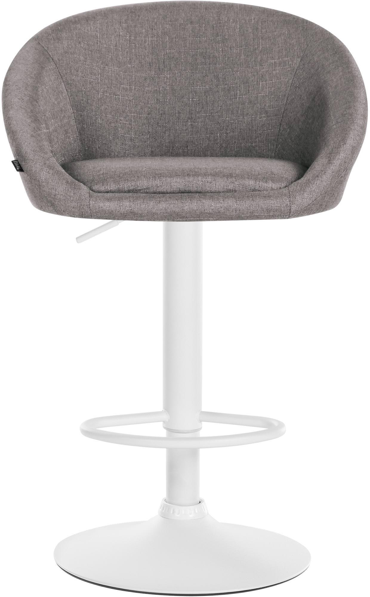 BARHOCKER Stoff hellgrau - Hellgrau, Textil (55/86/51cm) - CLP