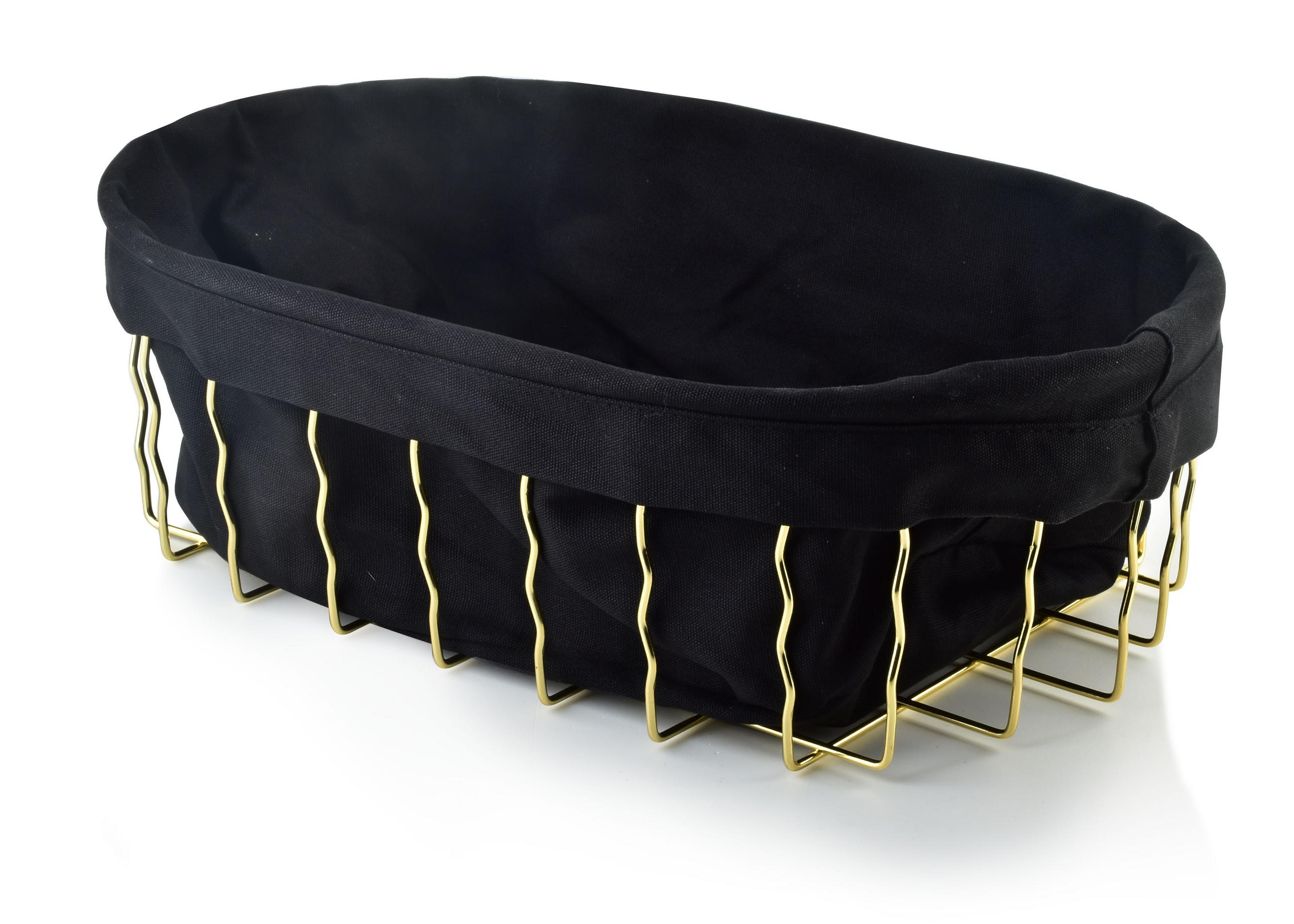 KORB Cassie Gold 32/22/10 cm Metall - Goldfarben, Metall (22/10/32cm) - Mondex